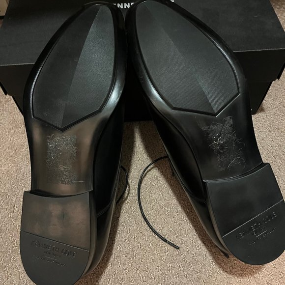 Kenneth Cole Black Lace-Up Leather Shoes